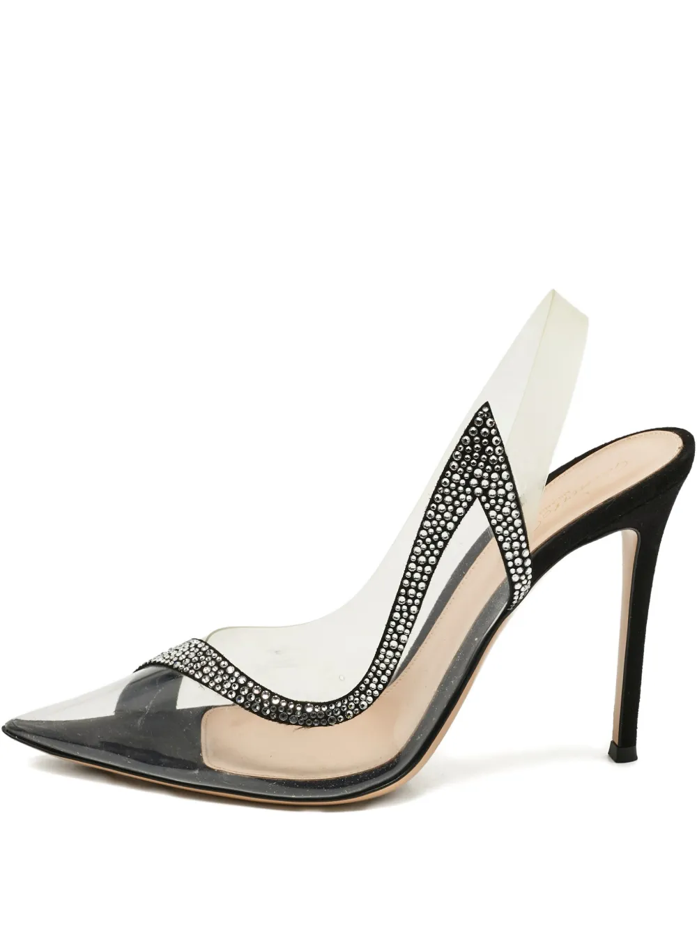 Pre-owned Gianvito Rossi Hortensia Slingback Pumps In Black