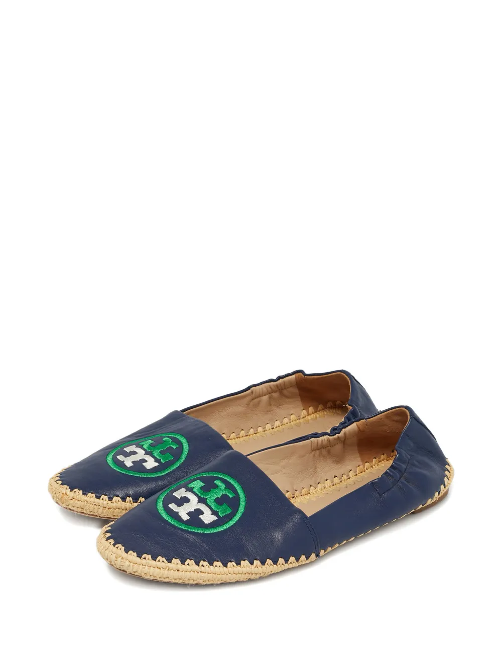 TORY BURCH Pre-owned Ines Logo-detail Espadrilles In Blue