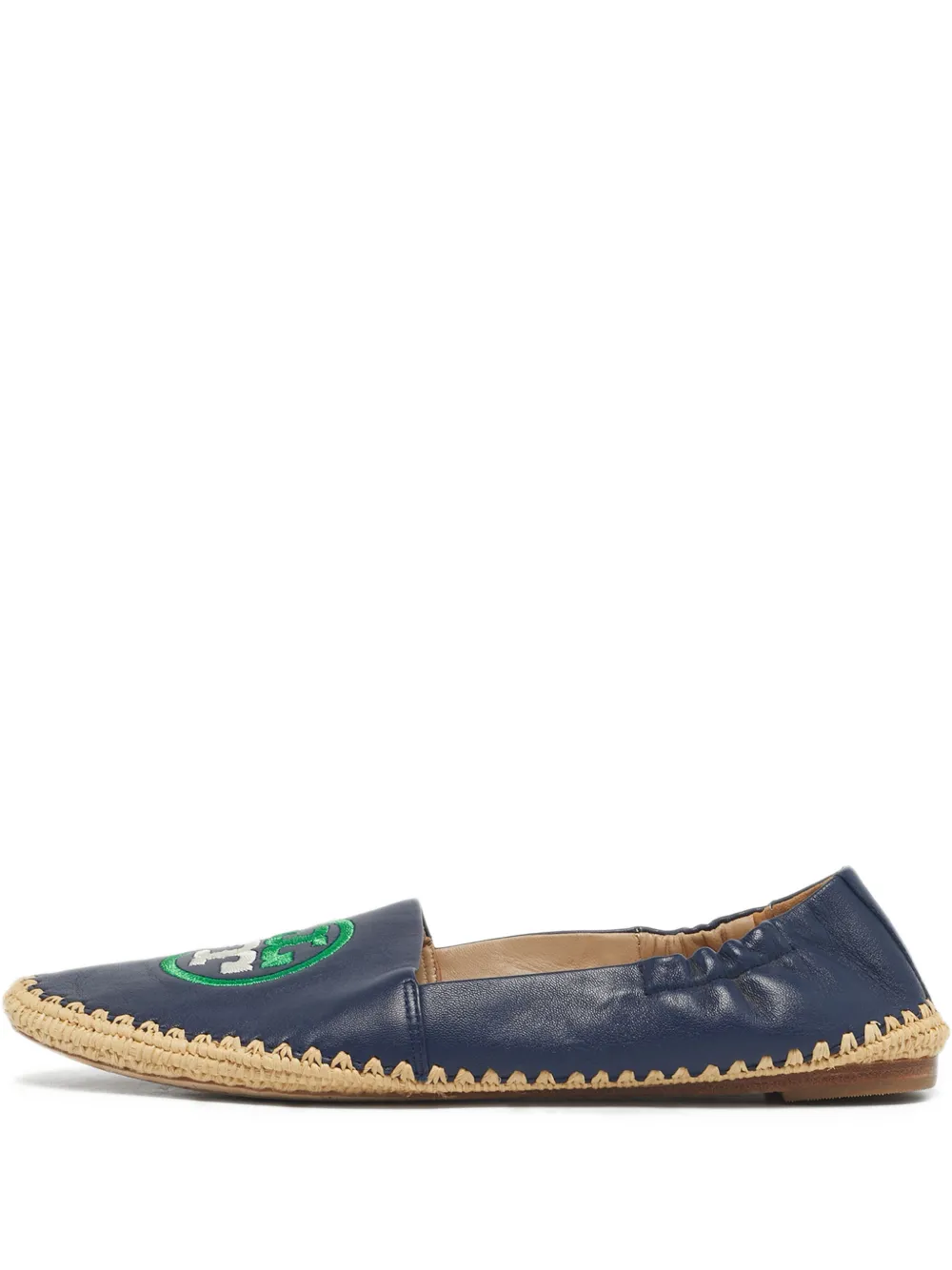 Tory Burch Ines logo-detail espadrilles - Blu