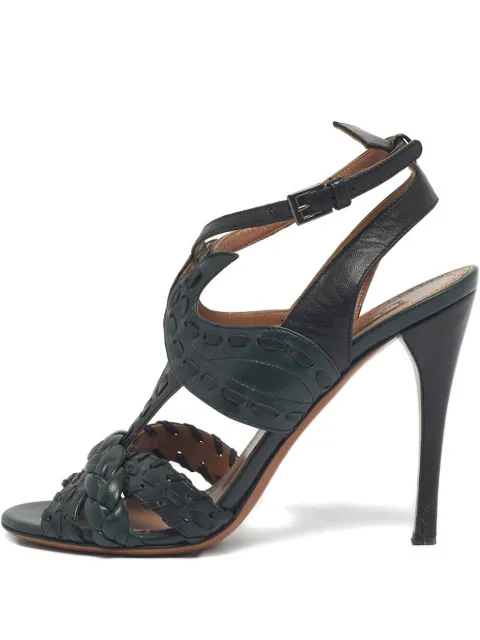 Alaïa Pre-Owned leather woven pumps