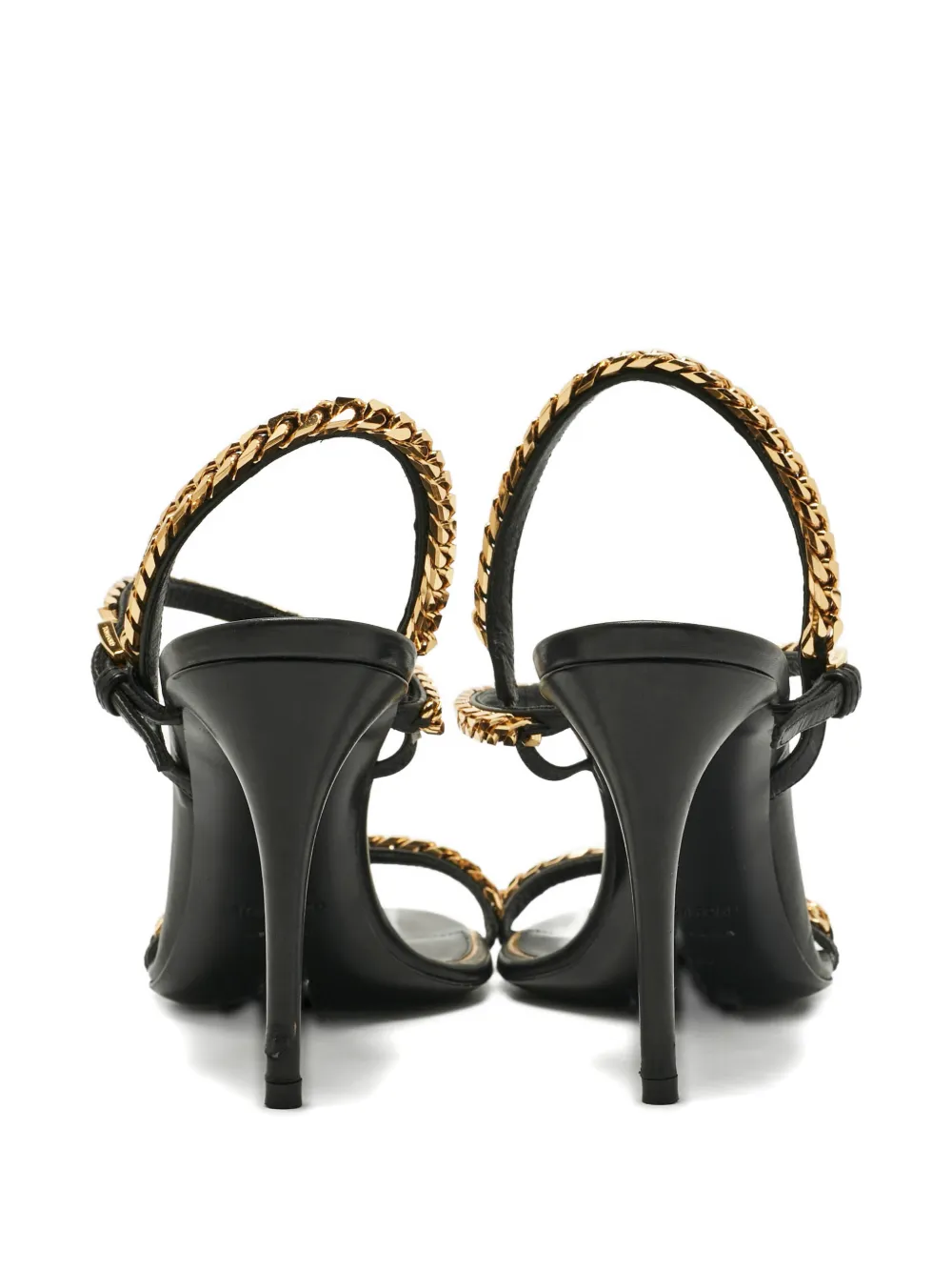 TOM FORD chain ankle strap sandals - Zwart