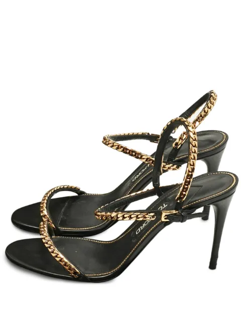 TOM FORD chain ankle strap sandals
