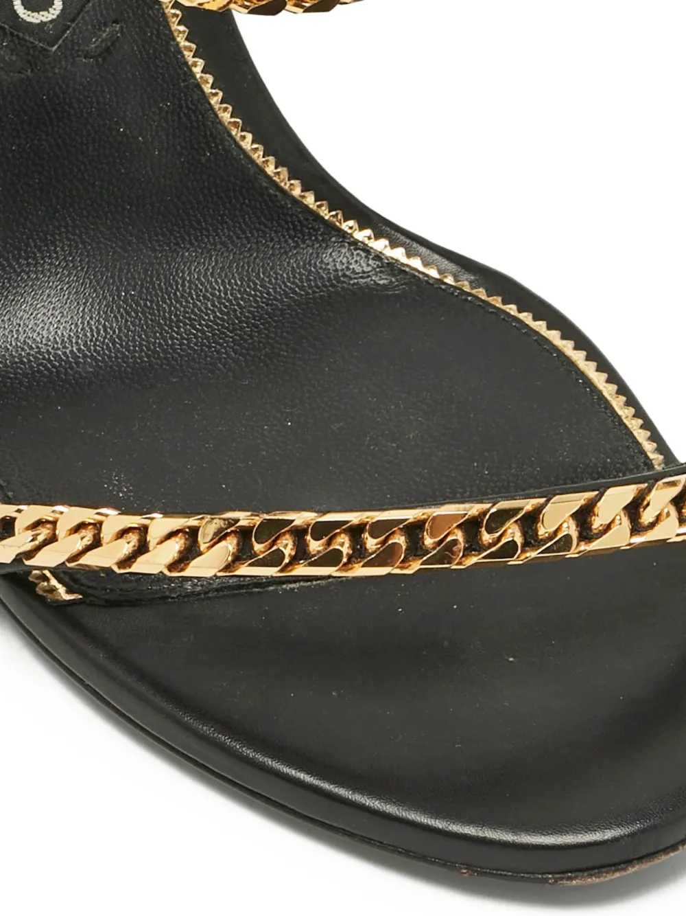 Tom Ford Pre-Owned Sandalen met enkelbandje en ketting - Zwart