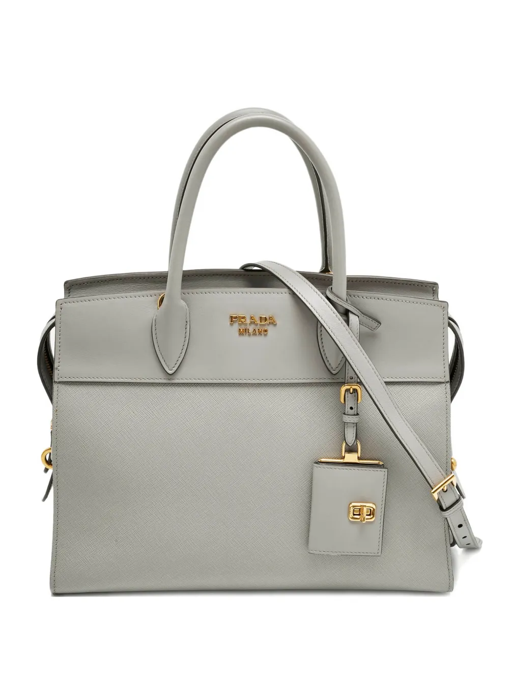 Prada Pre-Owned Paradigme leather tote bag - Grigio