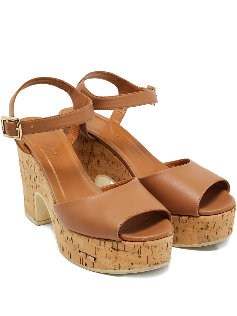Fendi Pre-Owned ankle-strap sandals - Braun