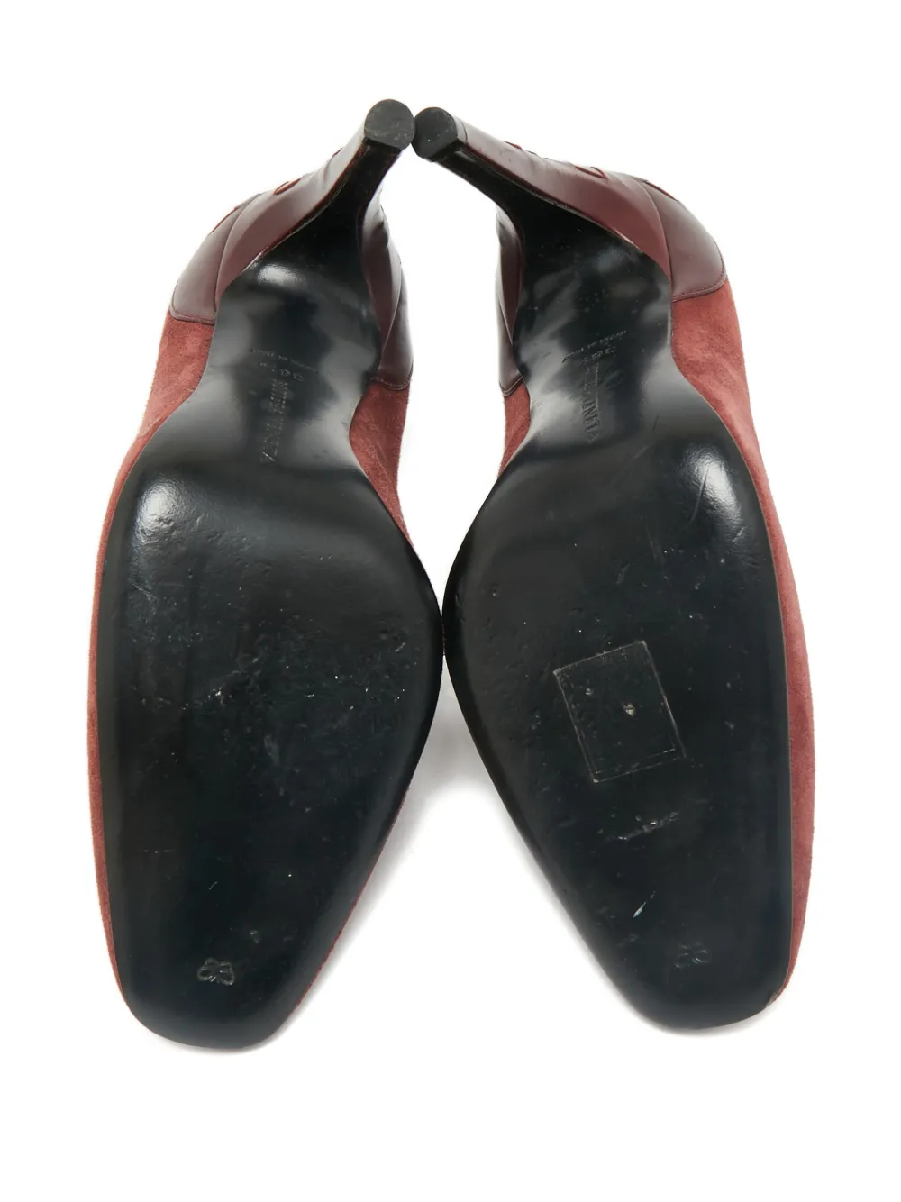 Bottega Veneta Pre-Owned Intrecciato-weave stiletto-heel pumps - Bruin