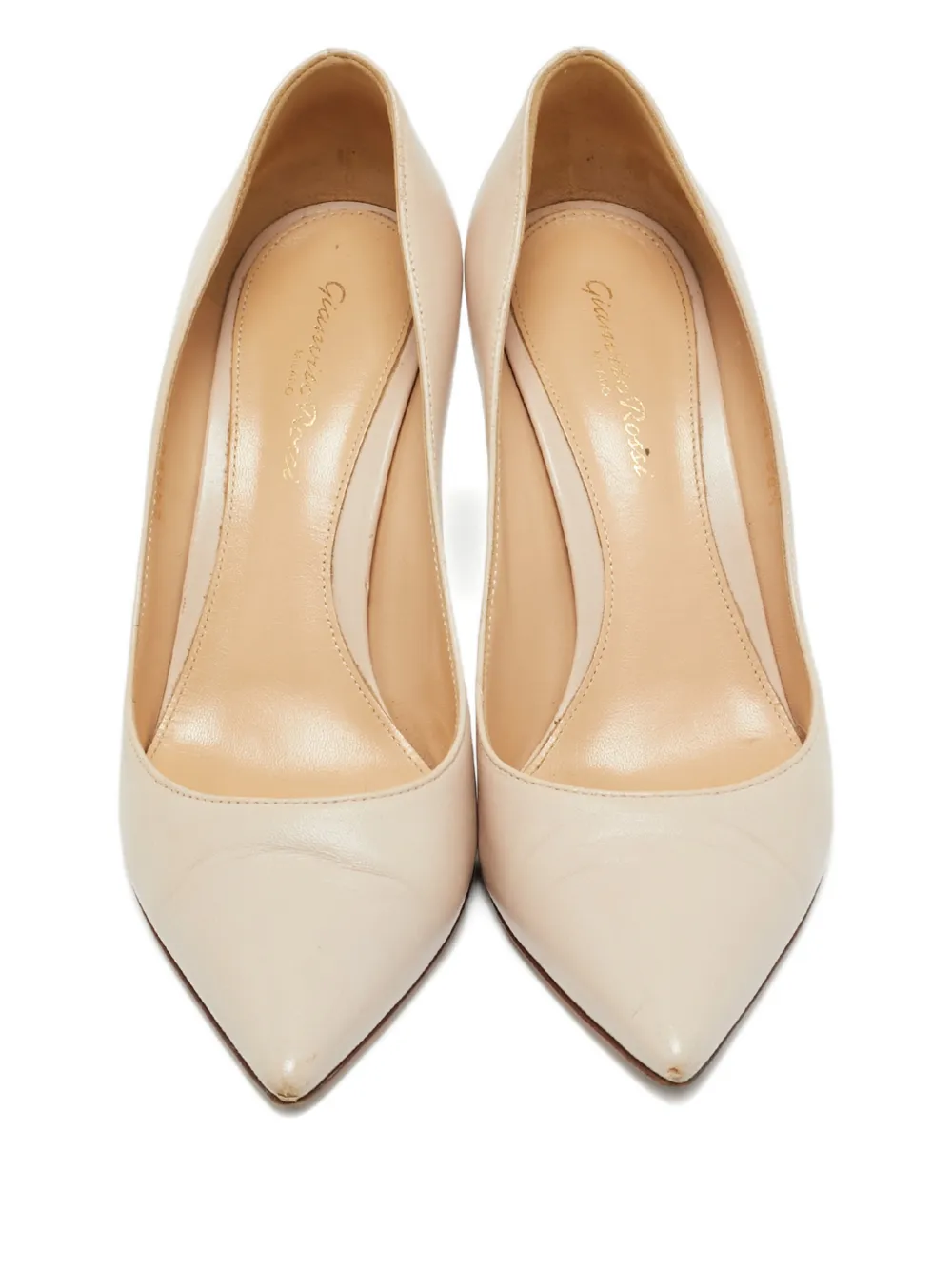 Pre-owned Gianvito Rossi Leather Pumps In Neutral