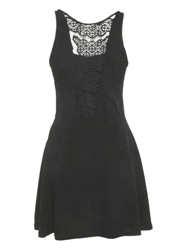 sandro black lace dress Sandro