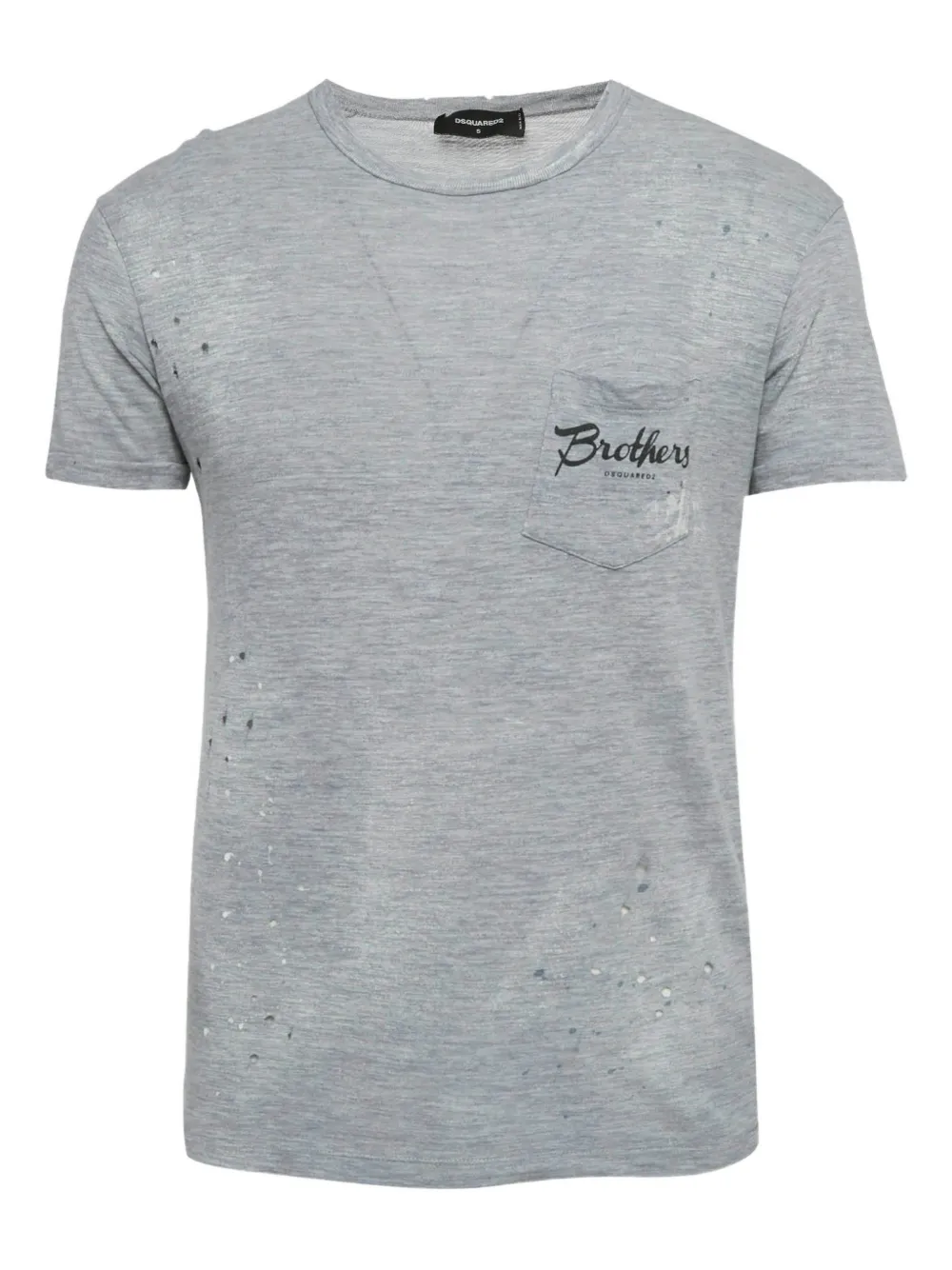 DSQUARED2 distressed pocket T-shirt - Grigio
