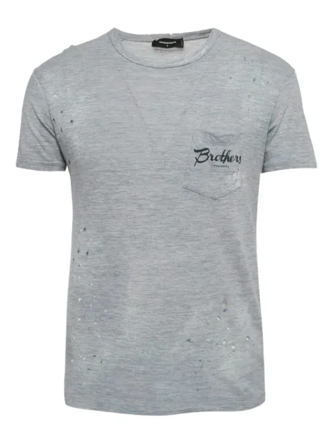 DSQUARED2 distressed pocket T-shirt