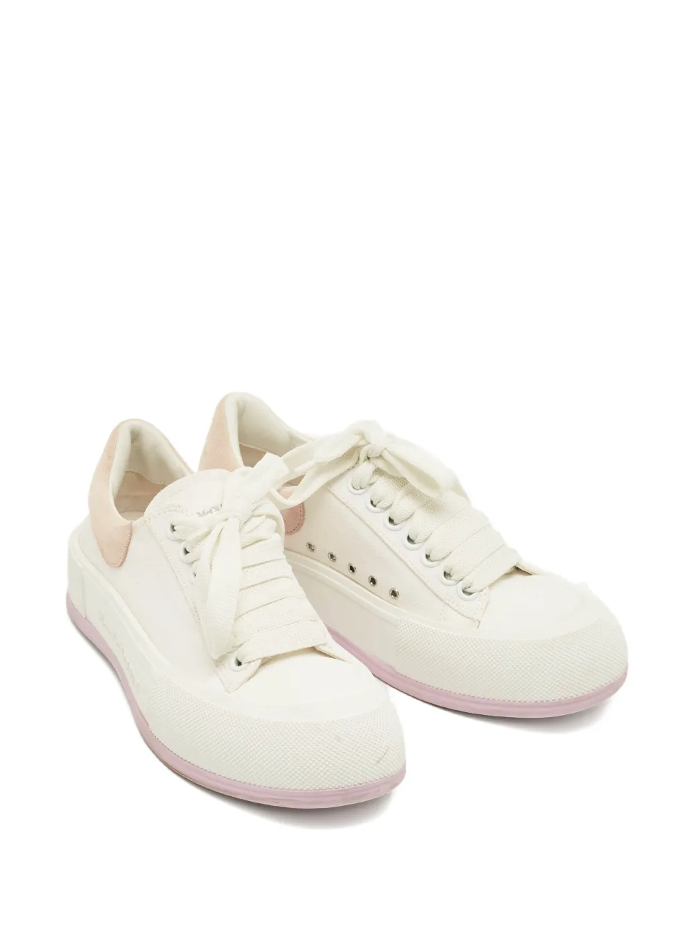 Alexander McQueen Pre-Owned lace-up sneakers - Wit