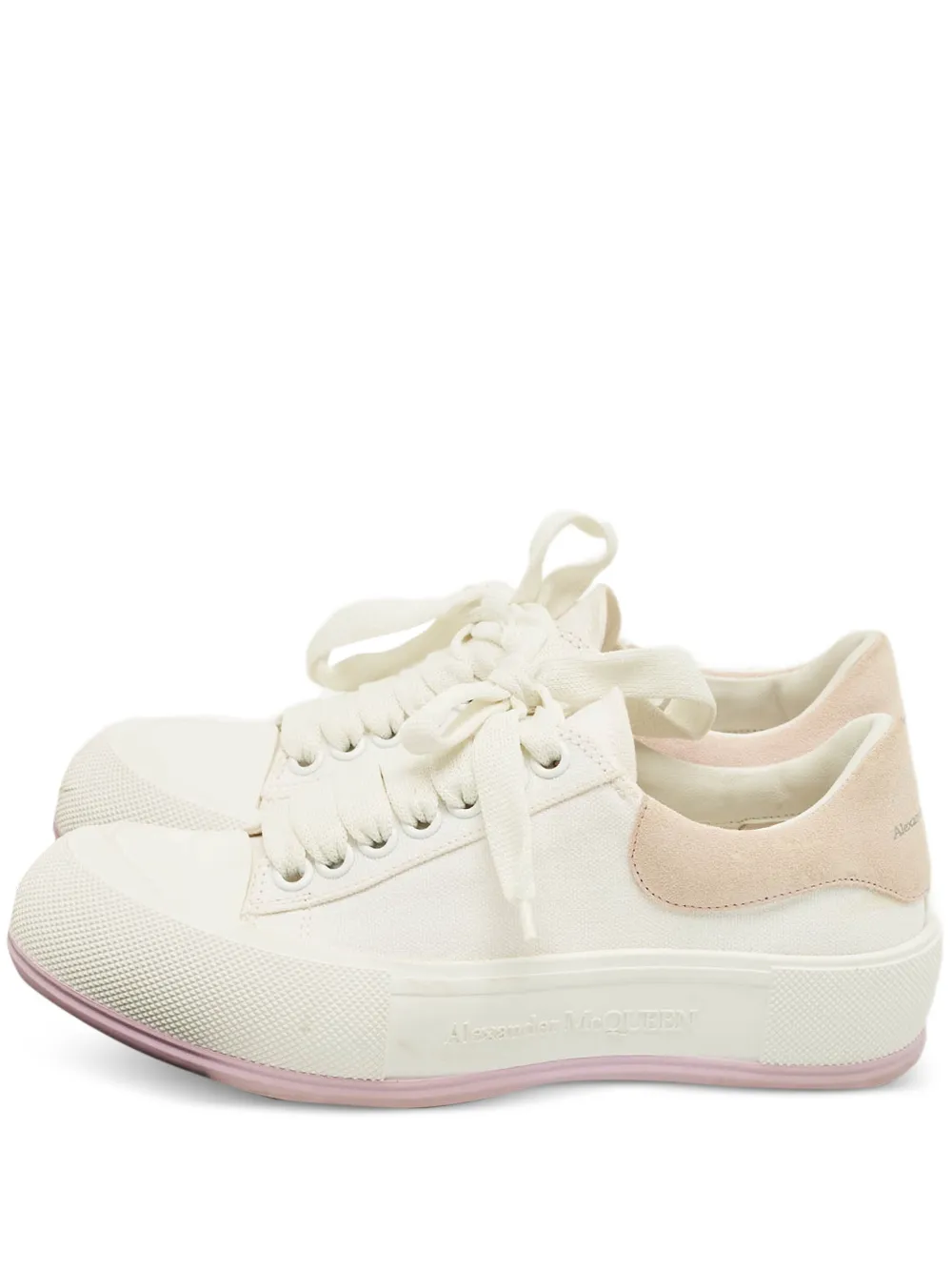Alexander McQueen Pre-Owned lace-up sneakers - Weiß