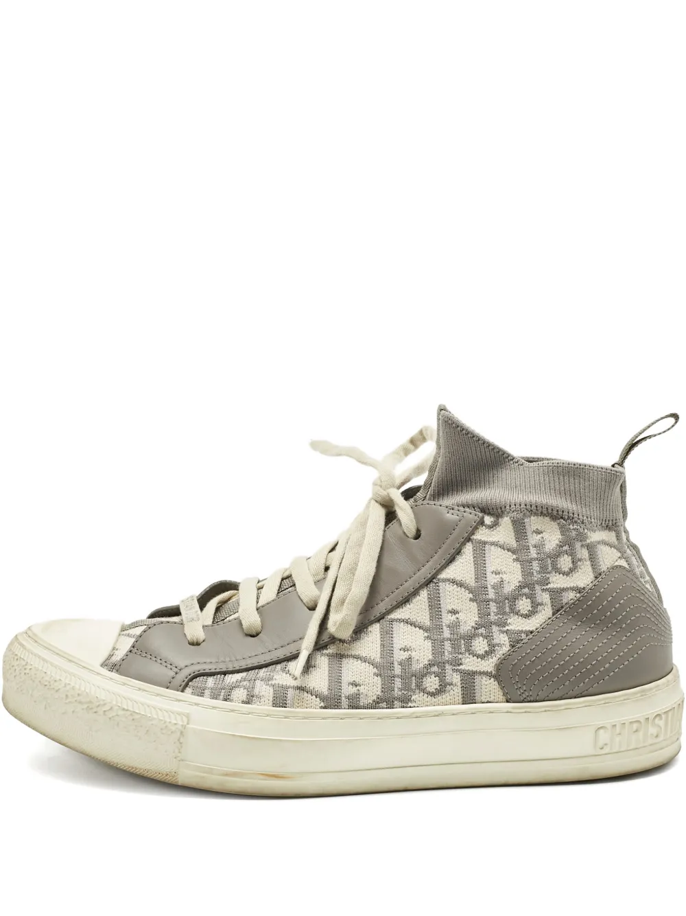 Christian Dior Pre-Owned Walk'n'Dior knit sneakers - Grigio