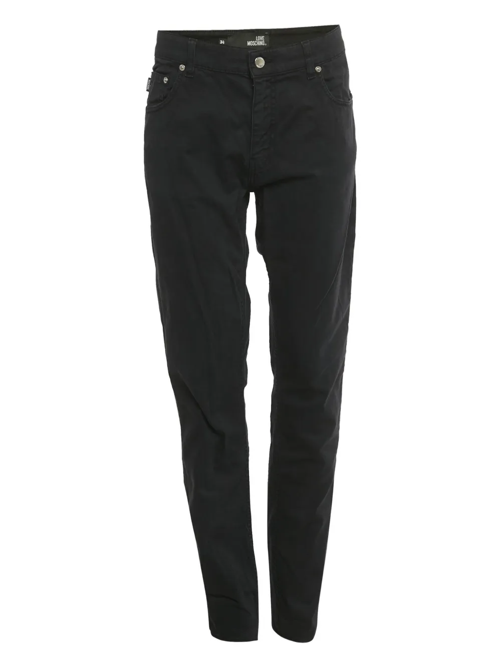 Love Moschino Jeans con passanti per cintura - Nero