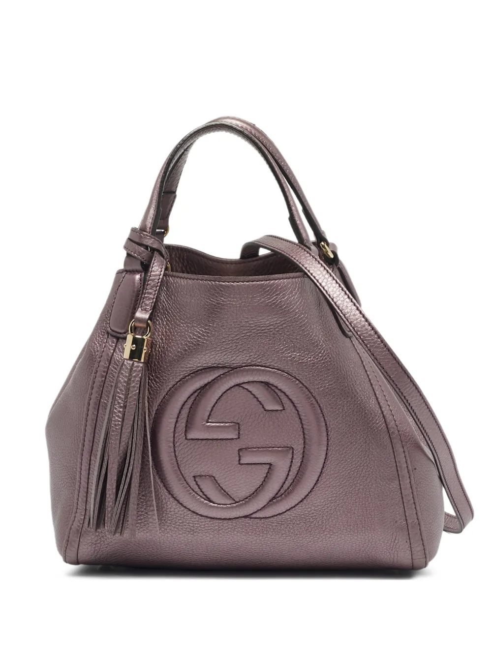 Gucci Pre-Owned Kleine Soho Tote Bag aus Leder - Violett