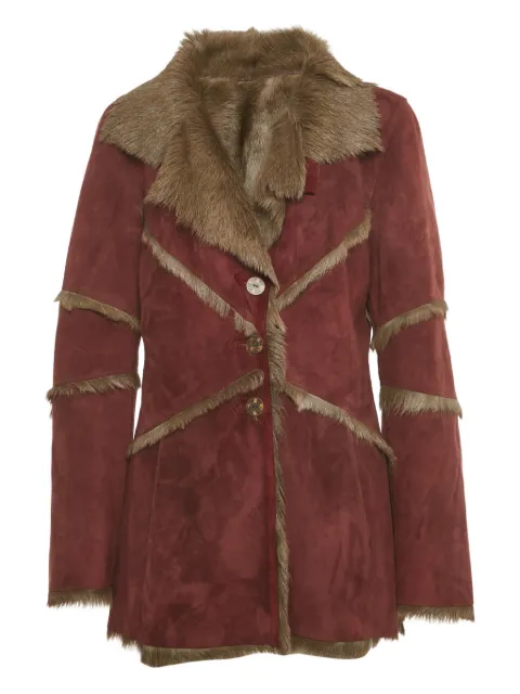 Kenzo Pre-Owned button-up suede coat