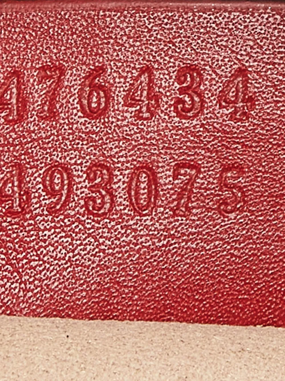 Pre-owned Gucci Gg Marmon Leather Belt Bag In Red