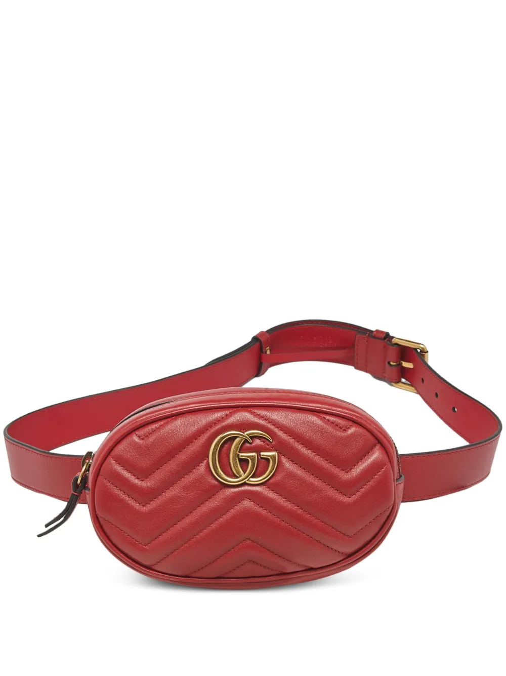 Gucci Pre-Owned GG Marmon leather belt bag - Rosso