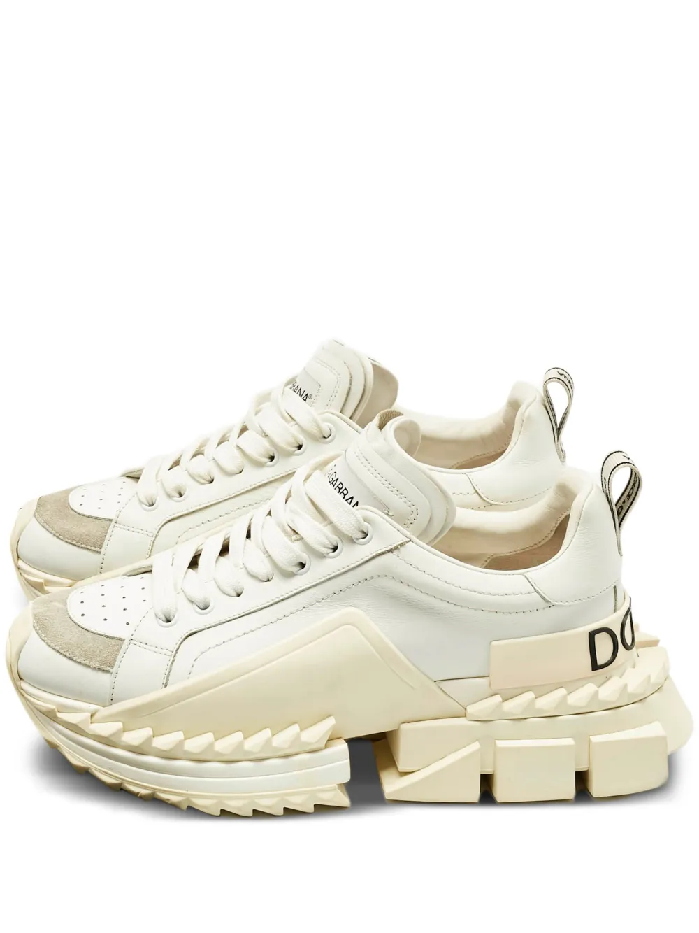Dolce & Gabbana Pre-Owned Super King lace-up sneakers - Bianco