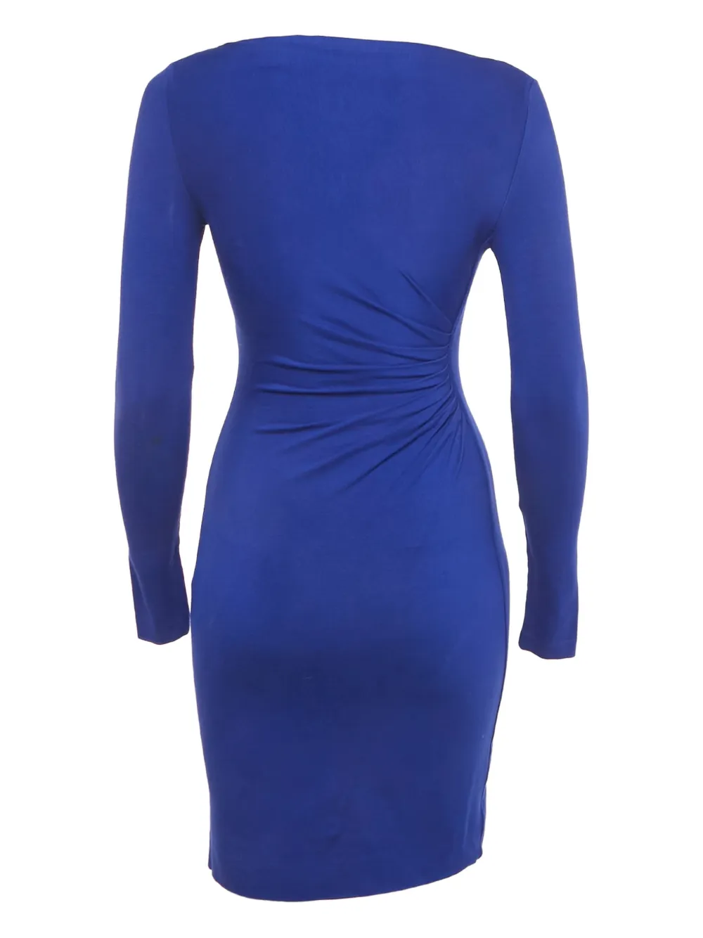 DVF Diane von Furstenberg pleat-detail mini dress - Blauw
