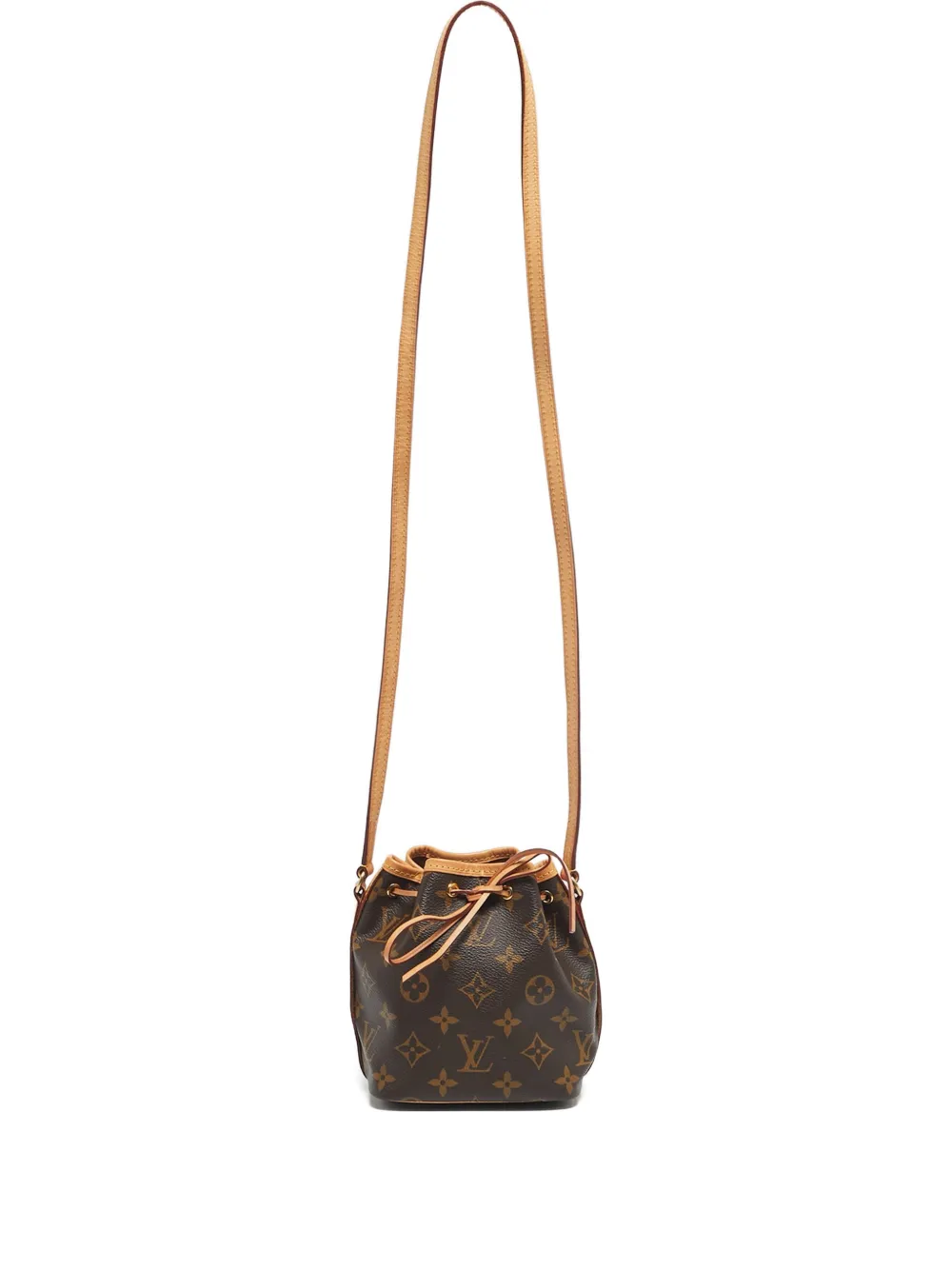 Louis Vuitton Pre-Owned 2020 nano Noe Monogram bucket bag - Marrone