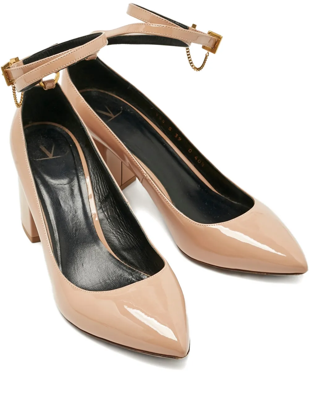 Valentino Garavani Pre-Owned Tango Pumps mit Blockabsatz - Nude