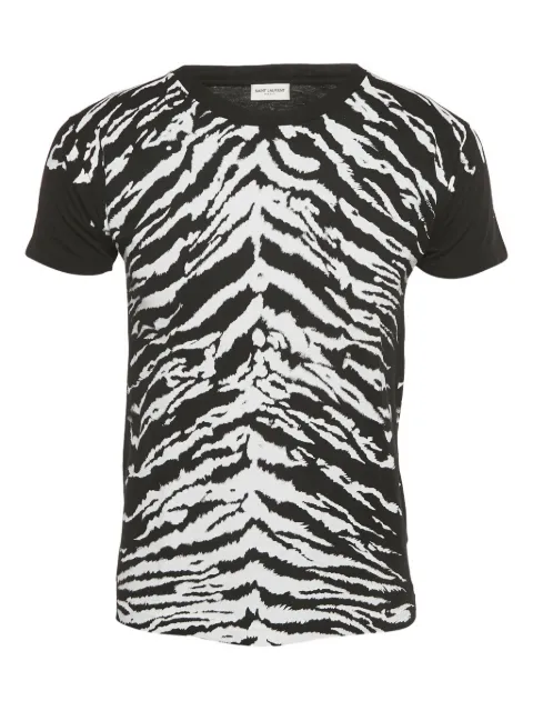 Saint Laurent Pre-Owned animal-print T-shirt
