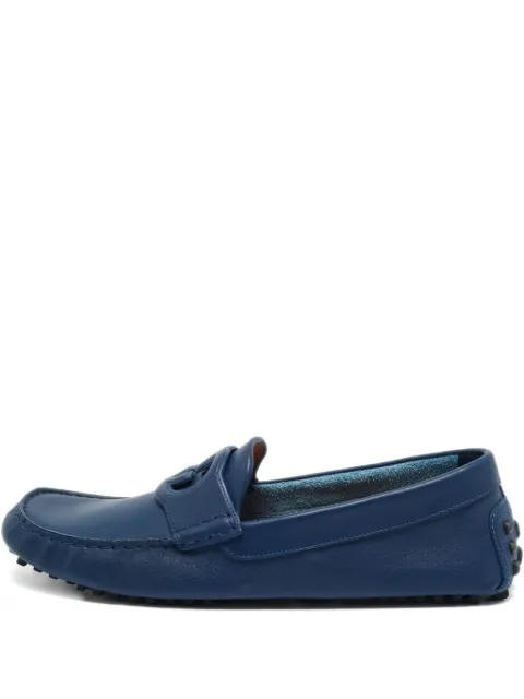 Gucci Pre-Owned Interlocking-G leather loafers