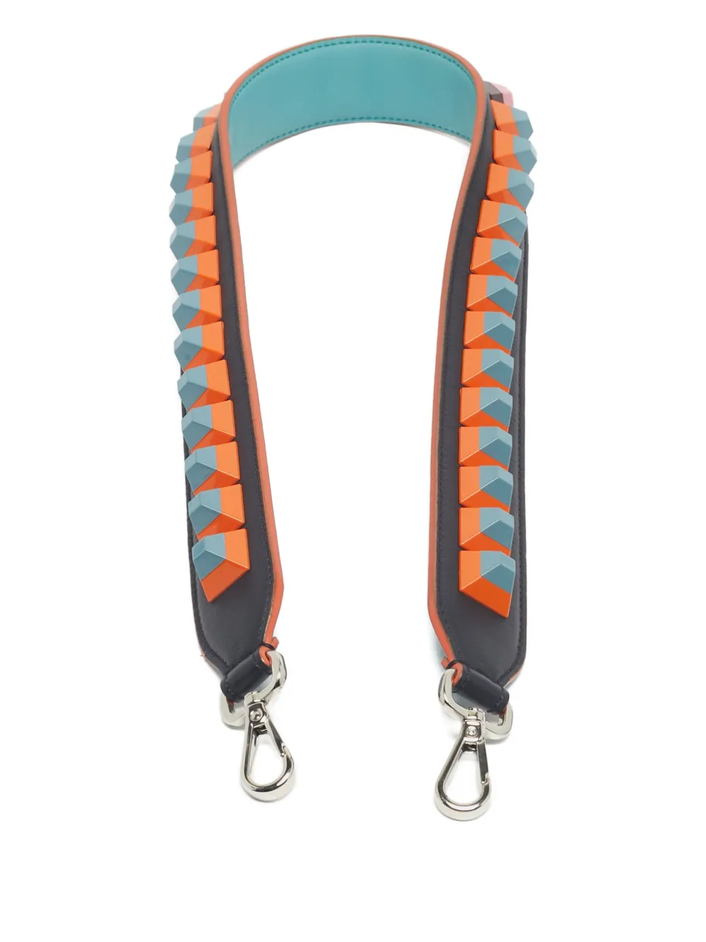 Fendi Pre-Owned ^ cinturino in pelle con borchie - Blu