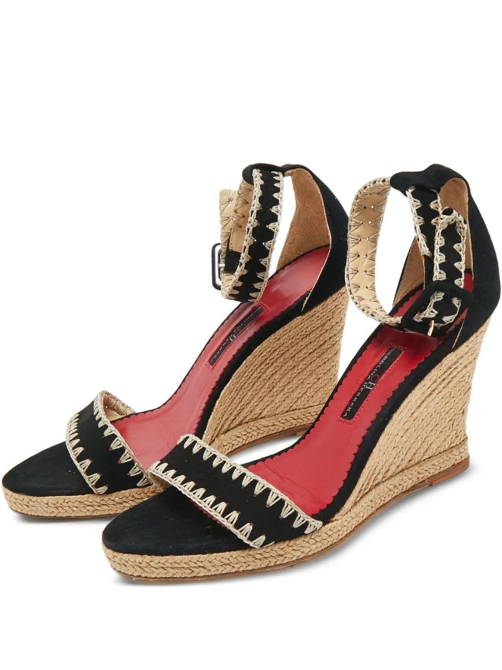 Carolina Herrera suede espadrilles - Schwarz