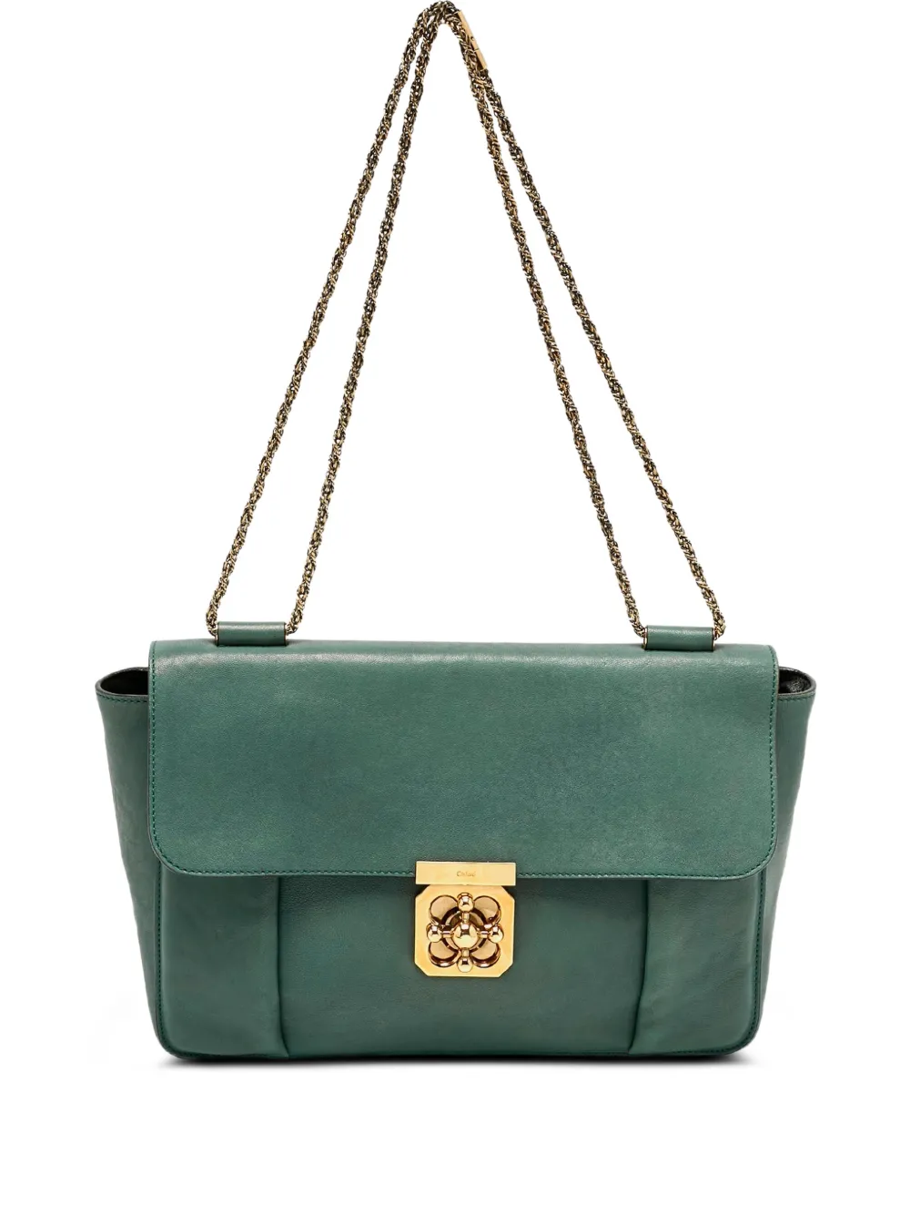 Chloé Pre-Owned Borsa a spalla Elsie grande - Verde