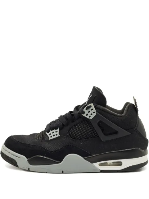 Jordan Jordan 4 canvas high-top sneakers