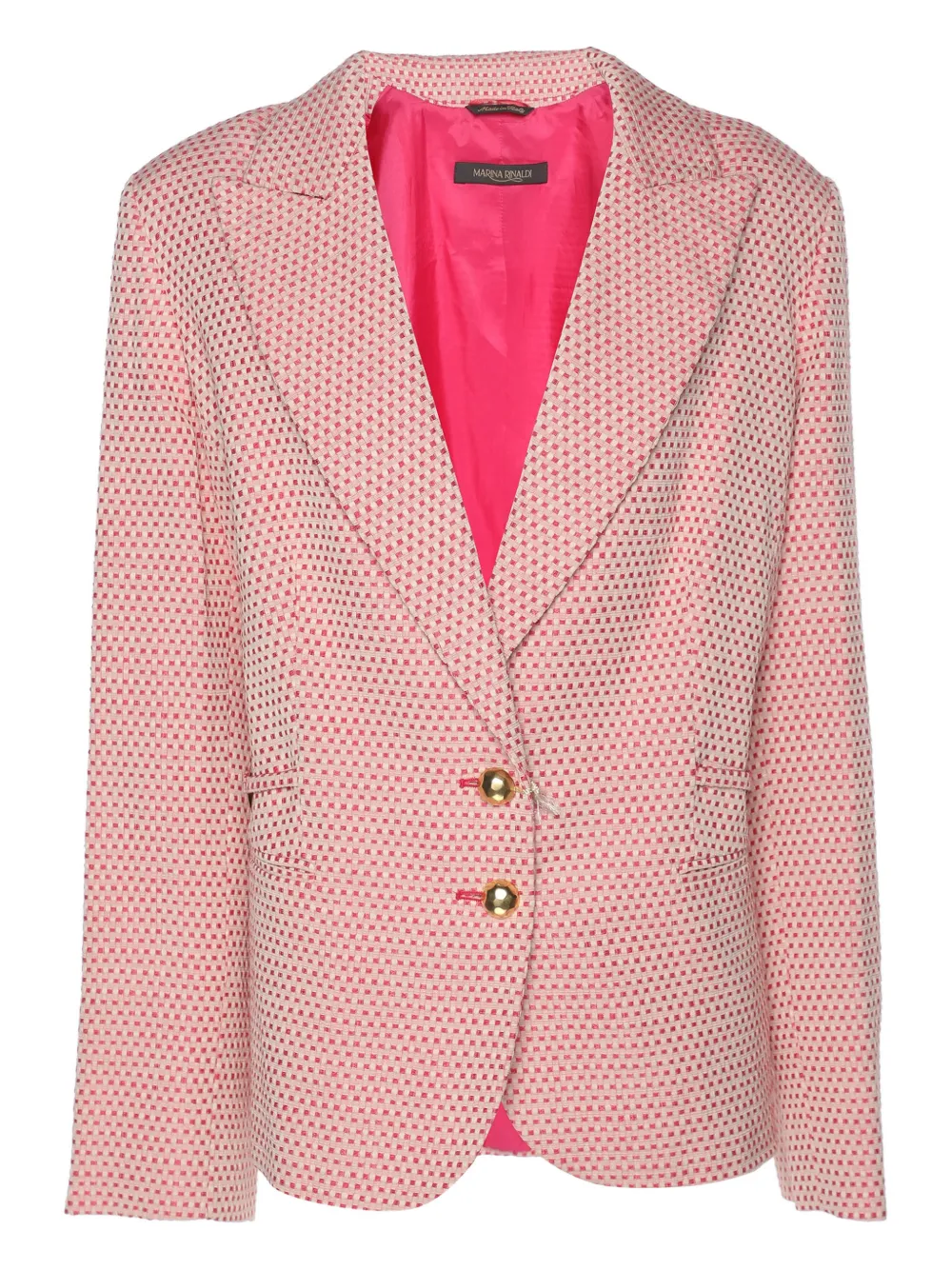 Marina Rinaldi jacquard blazer - Rosa