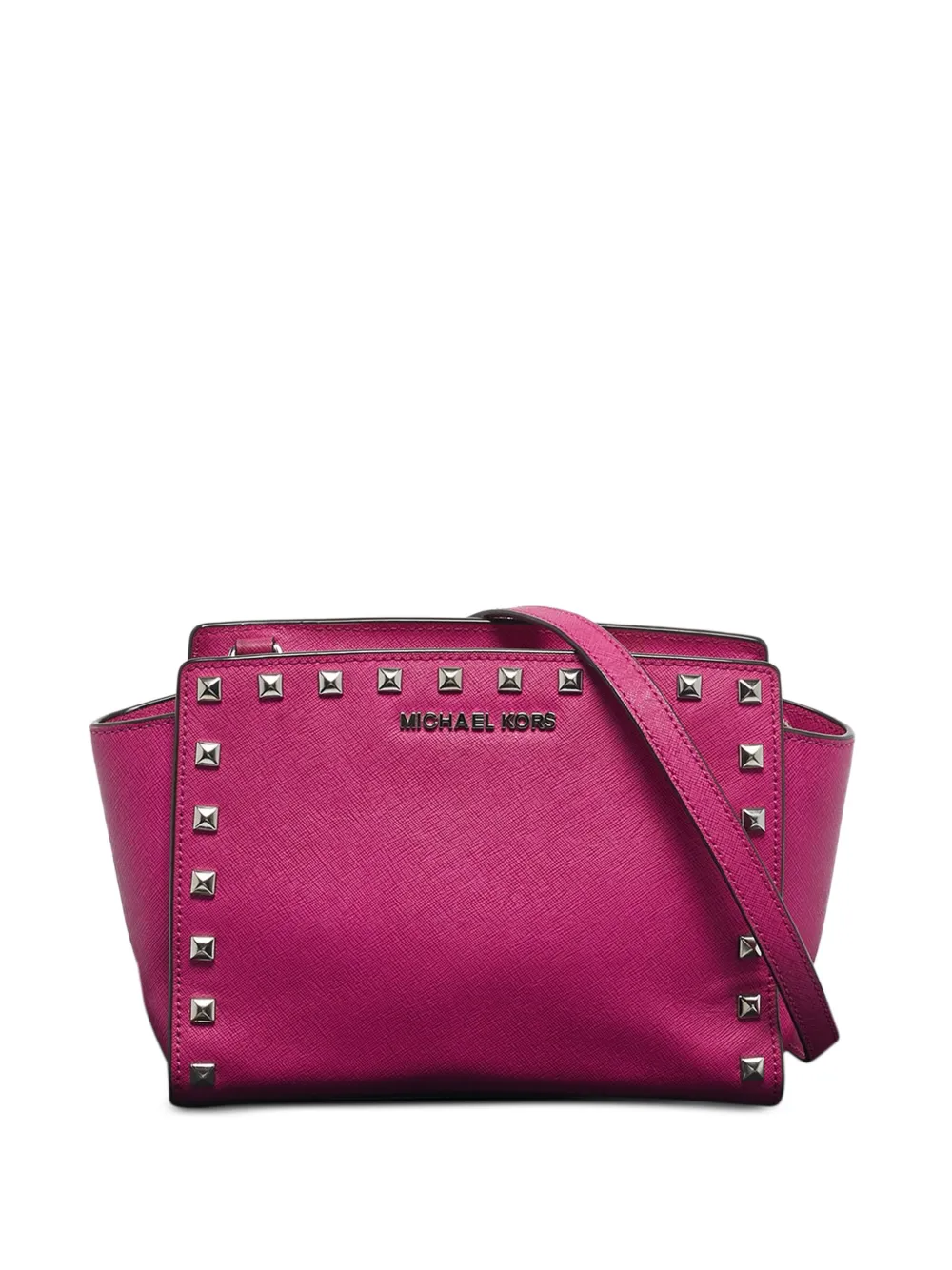 Michael Michael Kors Borsa a tracolla Salma in pelle con borchie - Rosa