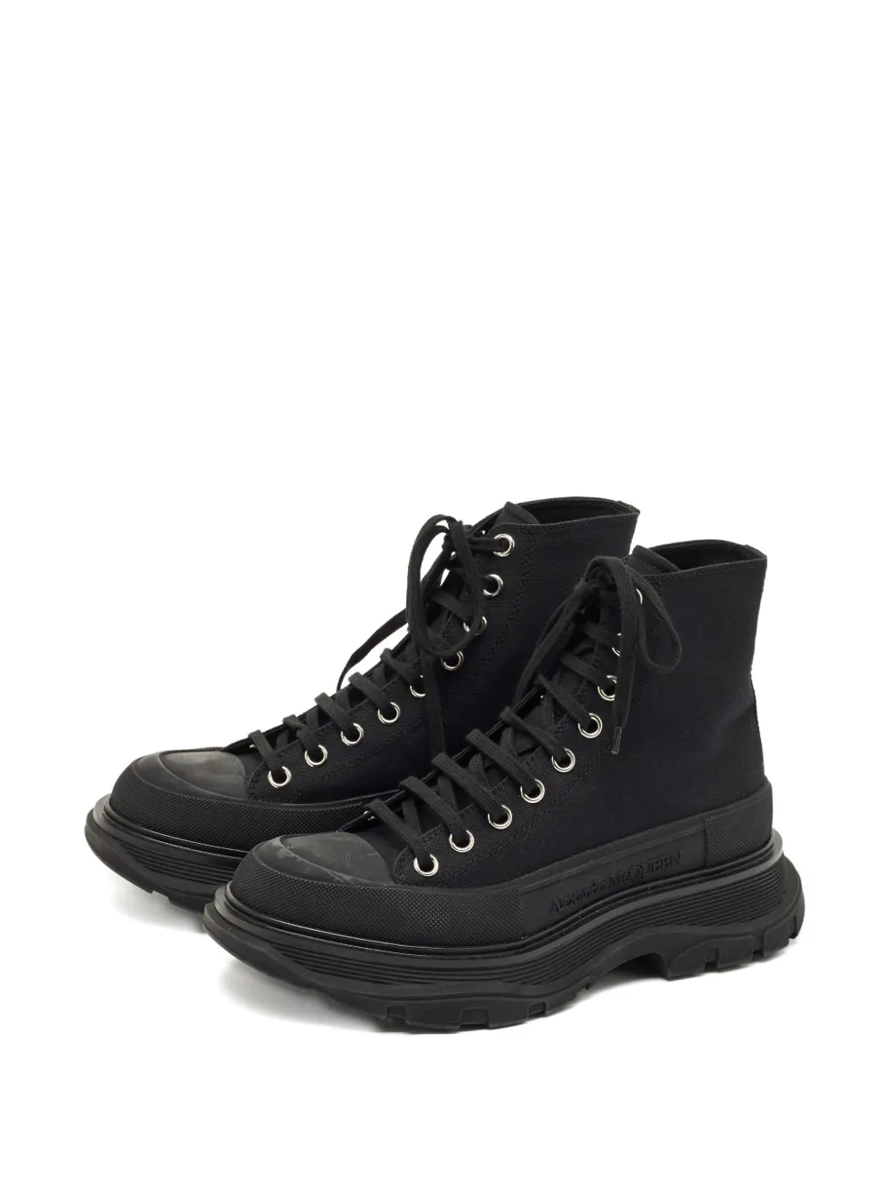 ALEXANDER MCQUEEN Pre-owned Tread Slick High-top Sneakers In Black