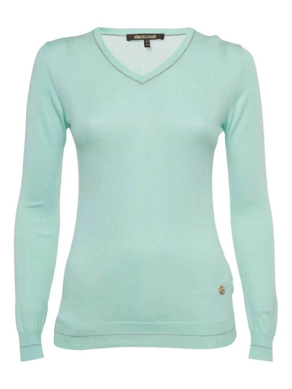 Roberto Cavalli V-neck top - Blu