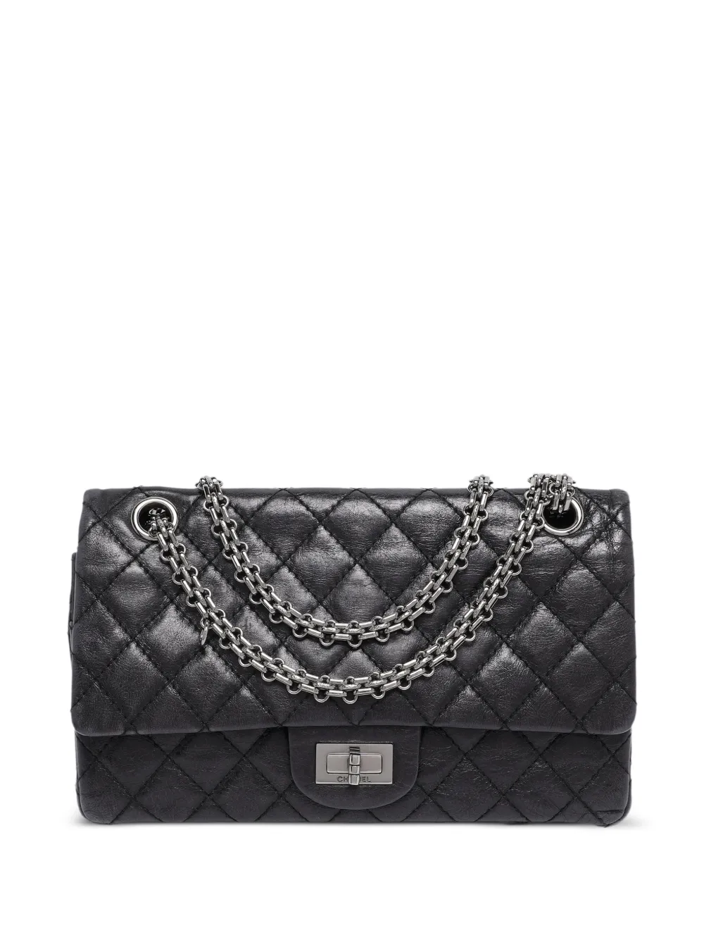 CHANEL Pre-Owned 2008 - 2009 Reissue 2.55 Classic 225 leather shoulder bag - Nero