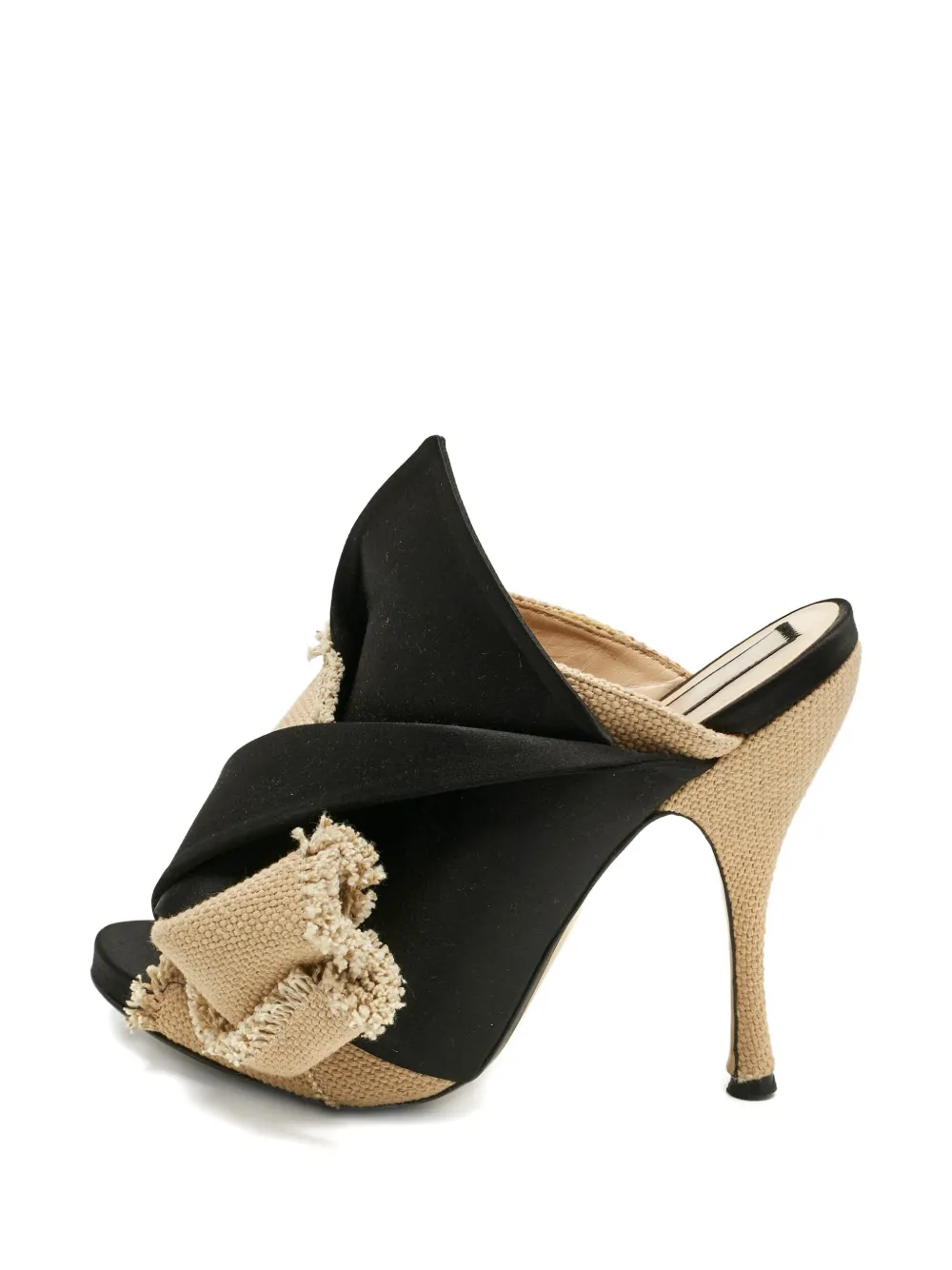 Nº21 peep-toe knotted sandals - Nero