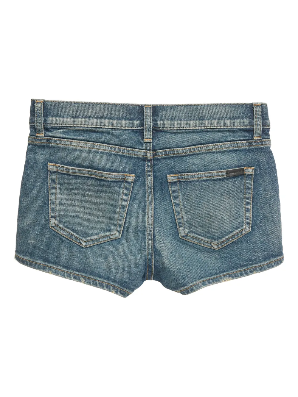 Saint Laurent Pre-Owned denim shorts - Blauw