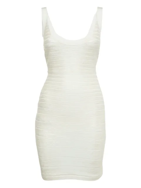 Hervé Léger Pre-Owned sleeveless knitted mini dress