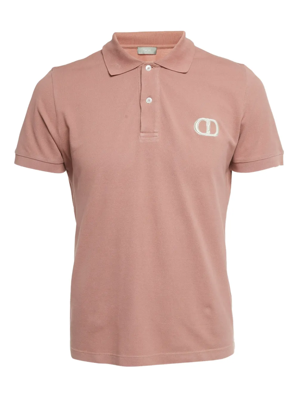Christian Dior Pre-Owned embroidery cotton polo - Rosa