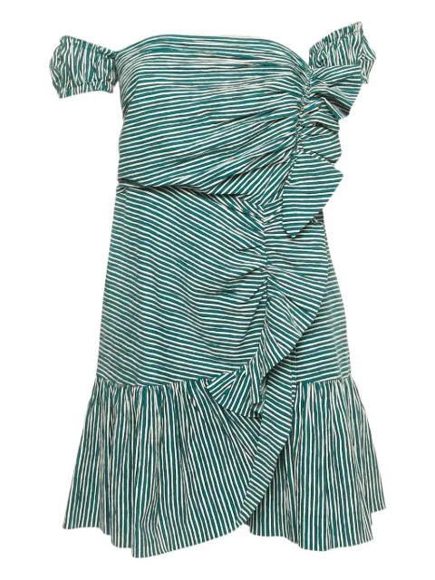 SANDRO robe courte rayée à volants