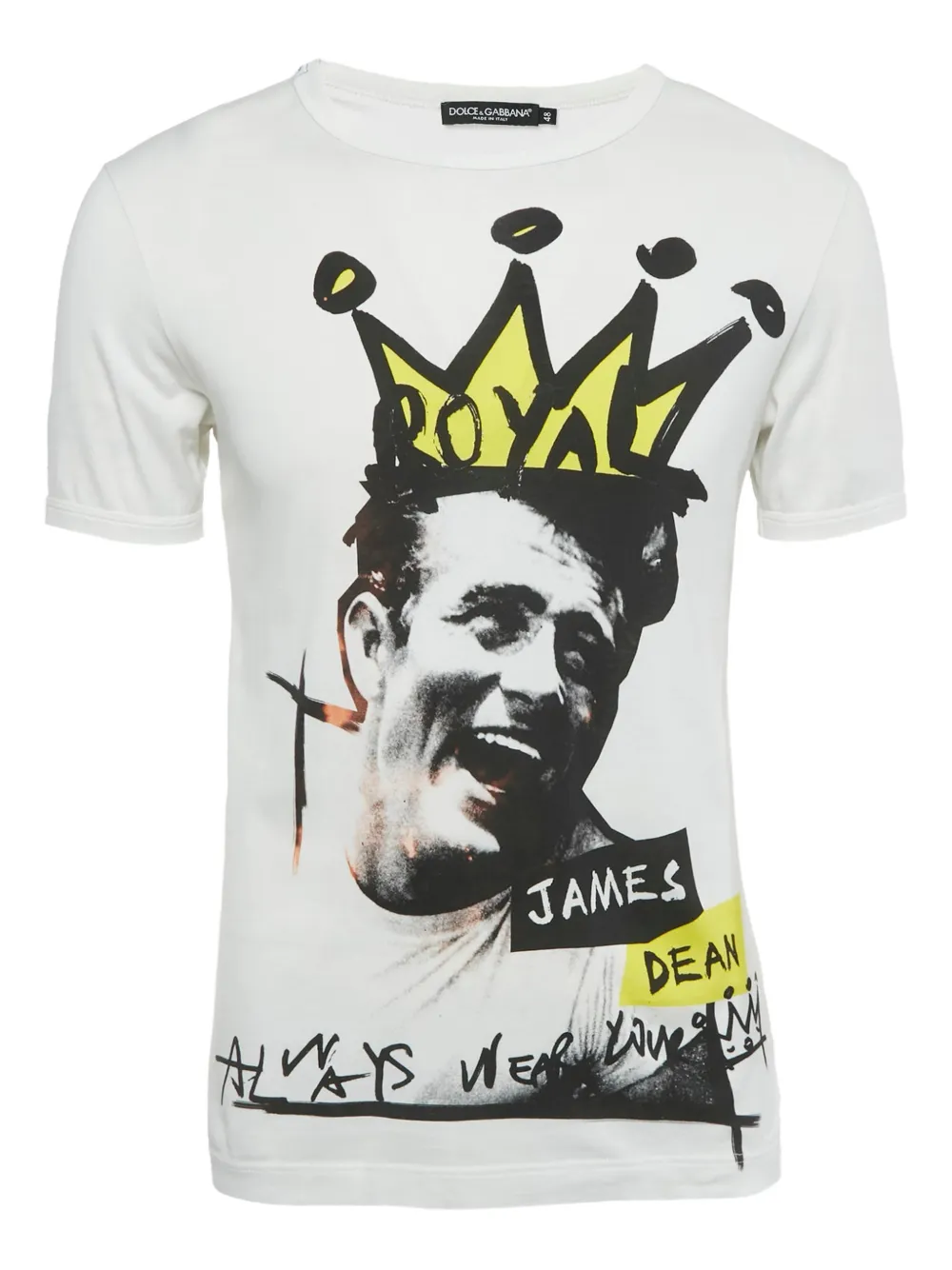 Dolce & Gabbana Pre-Owned playera con cuello redondo y estampado gráfico | blanco | Image 1