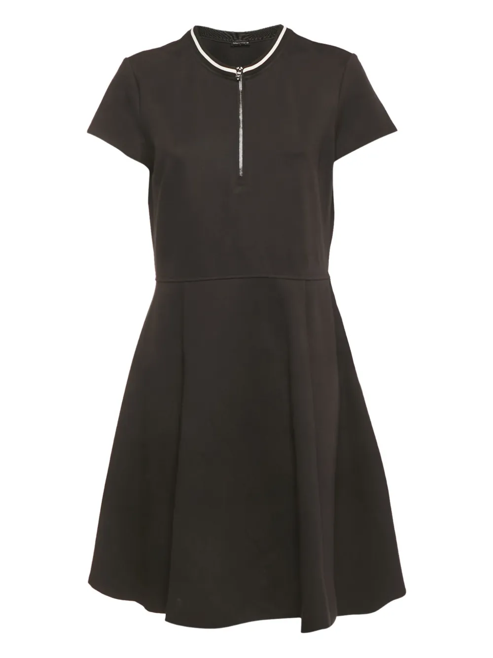 Emporio Armani Pre-Owned zip-fastening mini dress - Nero