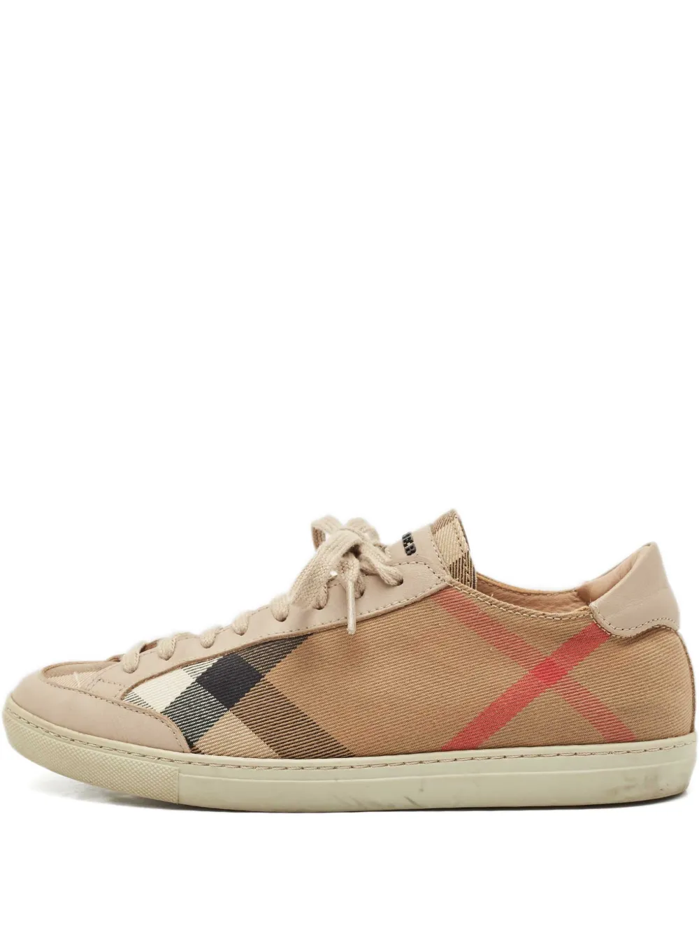 Burberry Pre-Owned check sneakers - Toni neutri