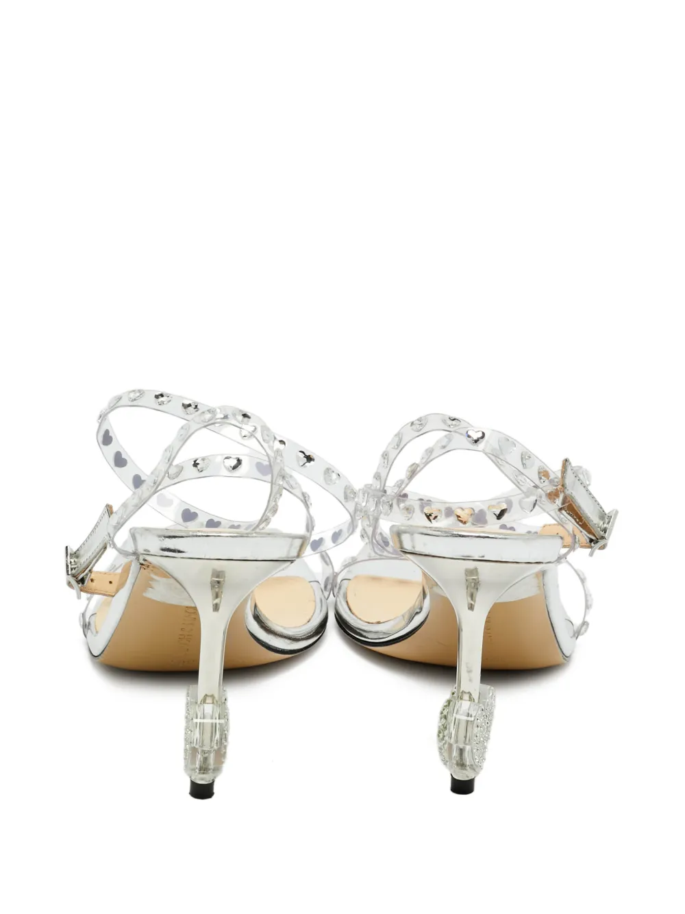 MACH & MACH heart-studded sandals | Image 2