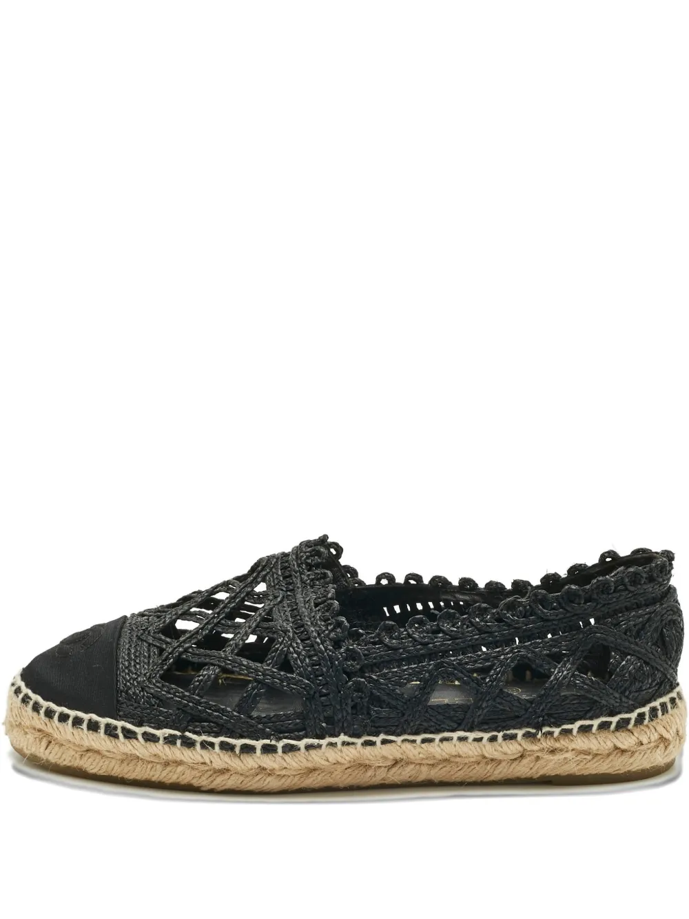 CHANEL Pre-Owned CC canvas espadrilles - Schwarz