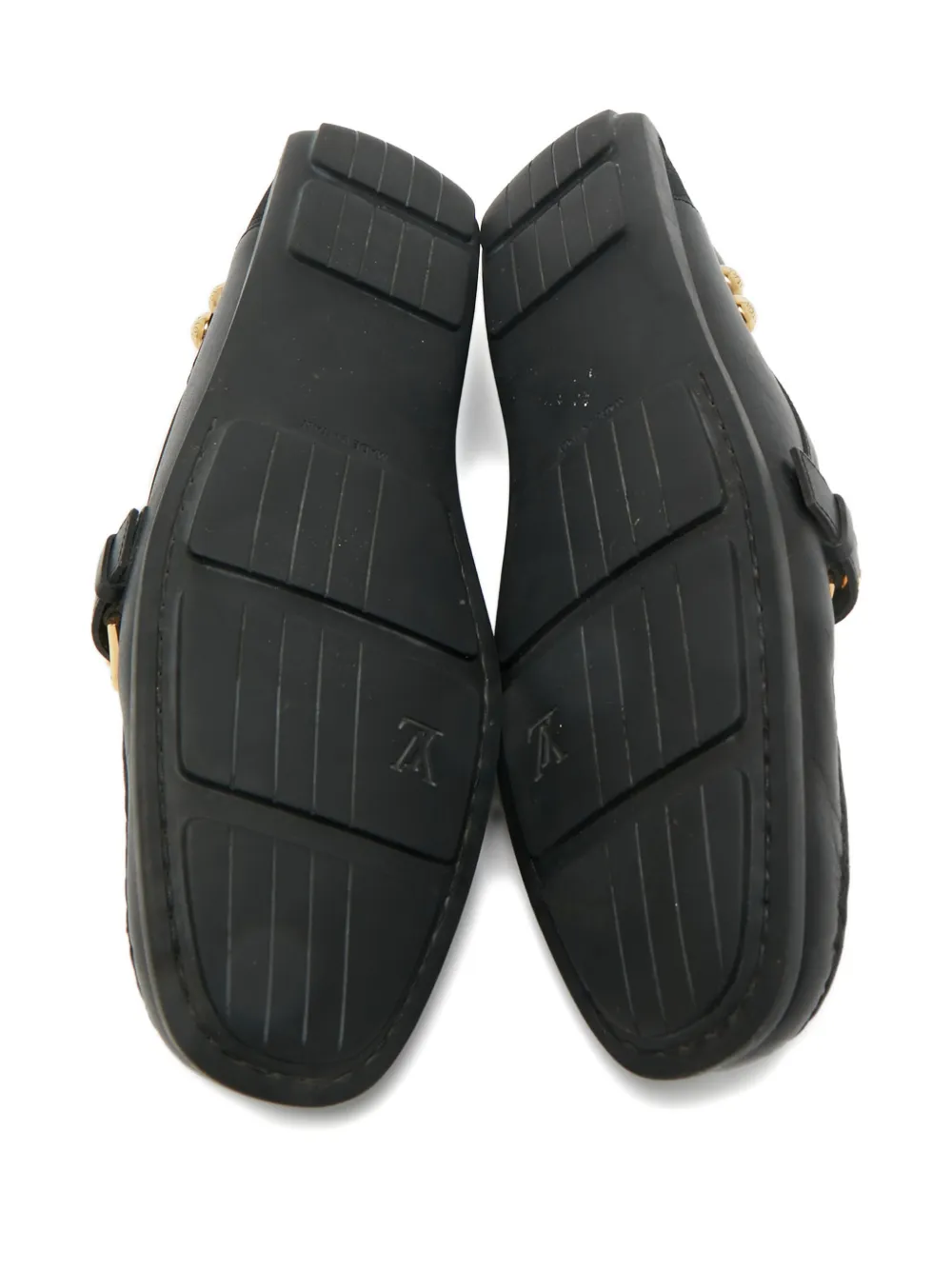 Louis Vuitton Pre-Owned buckle loafers - Zwart