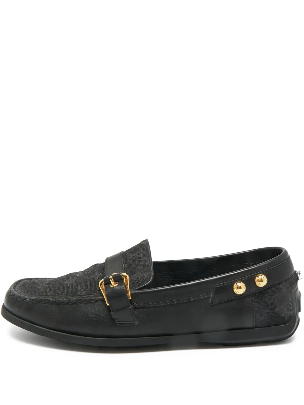 Louis Vuitton Pre-Owned buckle loafers - Nero