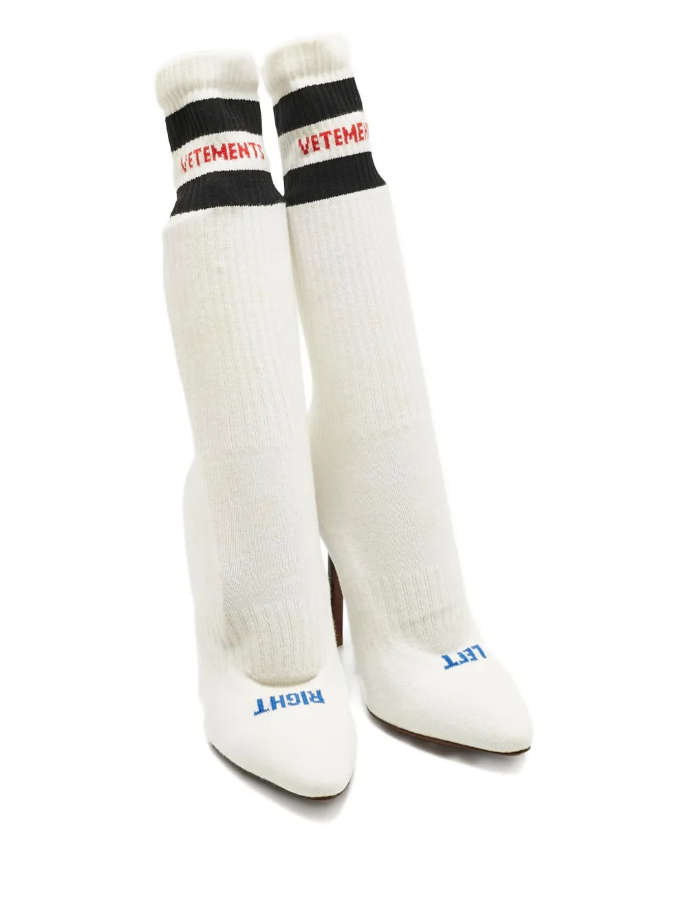 VETEMENTS pointed-toe sock boots - Wit